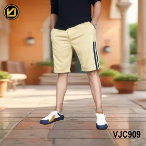 VIRJEANS (VJC909) Summer Sporty Shorts For Men-Cream