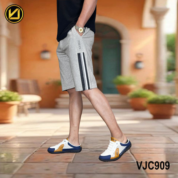 VIRJEANS (VJC909) Summer Sporty Shorts For Men-Grey - Image 3