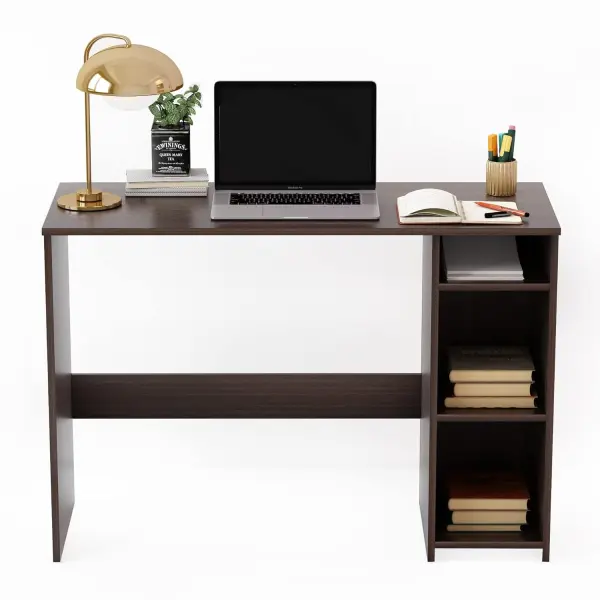 Vivo Table Home and Office Study and Work Engineered Wood Study Table, Computer, Laptop, WFH Office Desk with Cabinets in BRown - Image 5