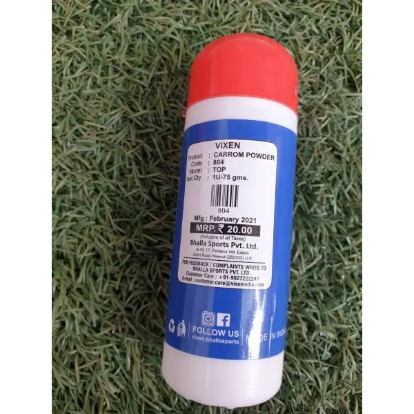 Vixen Fine Quality Carrom Powder 75g Bottle By Mitrata - Image 3