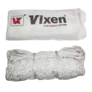 Vixen Nylon Volleyball Net-White By Mitrata