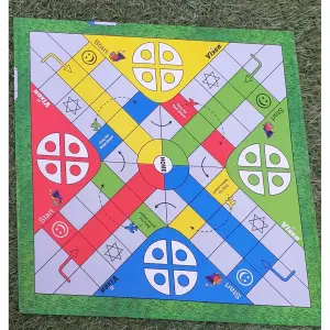 Vixen Premium Gold Ludo And Snake Ladder (Two Fold)