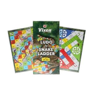 Vixen (Vx-222) Ludo And Snake Ladder Board (Plastic Covered)