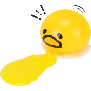 Vomiting Egg Slime Toy - Funny Prank Squeeze Stress Ball Puking Yolk