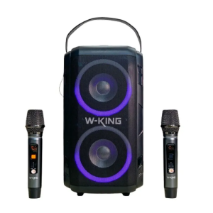W-King T9II Bluetooth Karaoke Speaker With 2 Wireless Microphones
