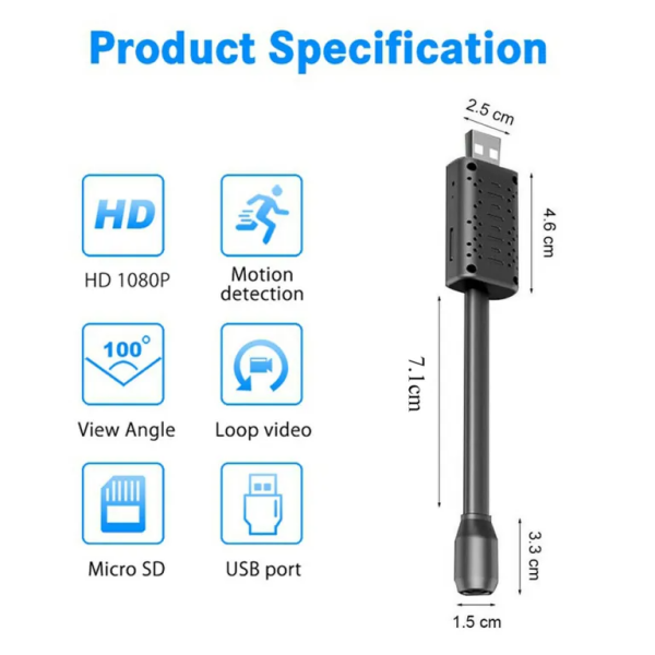 W11 Mini USB Camera AP 1080P HD Wireless 120 - Image 2