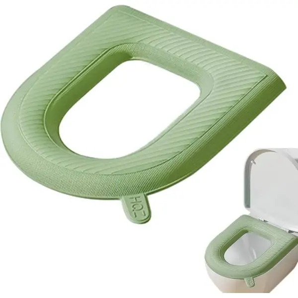 Warm And Waterproof Bathroom Toilet Seat Cover Pads Soft Thickened - Image 2