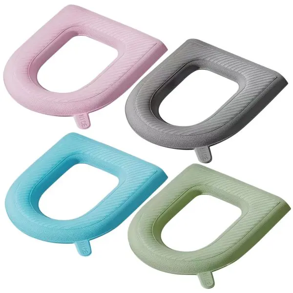 Warm And Waterproof Bathroom Toilet Seat Cover Pads Soft Thickened - Image 4