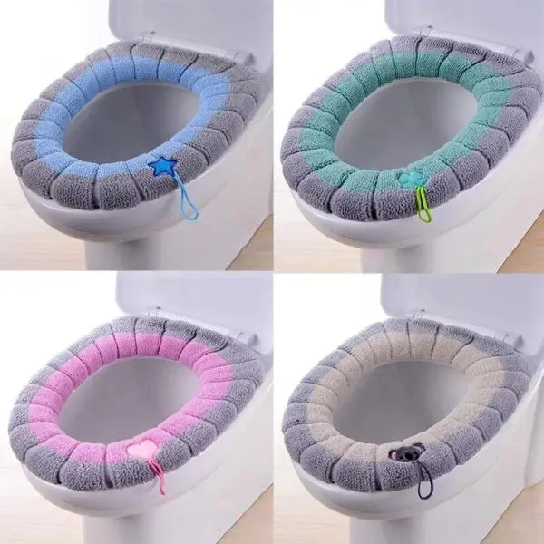Washable Soft Warmer Toilet Seat Cover - Image 2