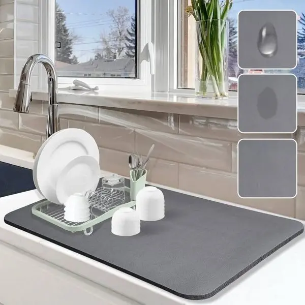 Water Absorbent Dish Drying mat for Kitchen (30-40) - Image 4