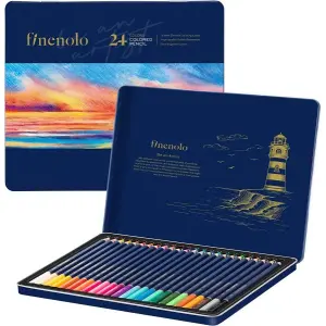 Water Based Pencil Colour /Finenolo 24 Colour Water Soluble Pencil Colour