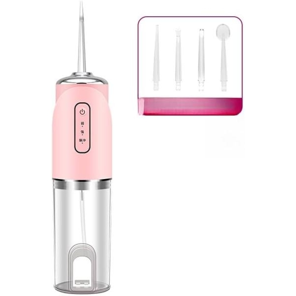 Water Flosser Professional Cordless Dental 230 ML Oral Irrigator Waterproof 3 Modes with Cleanable Water Tank Portable and Rechargeable for Teeth Care - Image 4