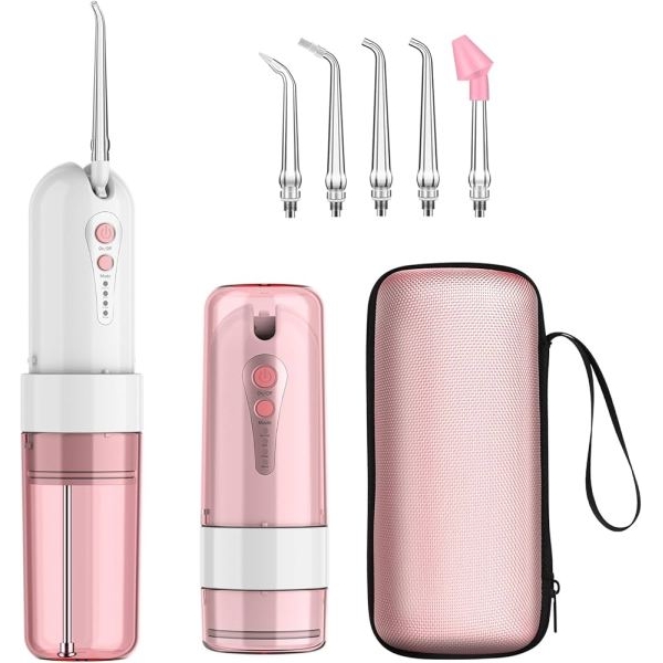 Water Flosser Professional Cordless Dental 230 ML Oral Irrigator Waterproof 3 Modes with Cleanable Water Tank Portable and Rechargeable for Teeth Care - Image 5