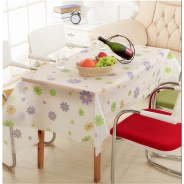 Waterproof and Oil Proof Table Cloth For Kitchen Decorative Dining Table Cover ( Colour And Design May Vary) - Image 3