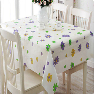Waterproof and Oil Proof Table Cloth For Kitchen Decorative Dining Table Cover ( Colour And Design May Vary)