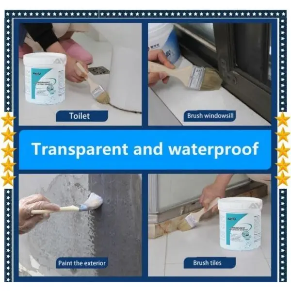 Waterproof Glue 300G Sealant Super Water Proof Strong Glue Waterproofing Paint Transparent - Image 4