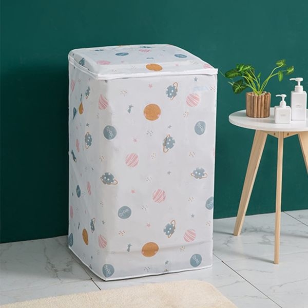 Waterproof Washing Machine Cover with Zipper (Size: 63 X 58 X 85cm) - Image 4