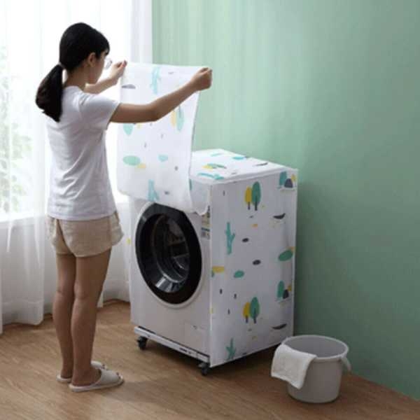 Waterproof Washing Machine Cover with Zipper (Size: 63 X 58 X 85cm) - Image 3