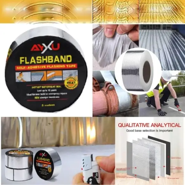 Watertight Flashband Self Adhesive Flashing Tape 5 Meter Waterproofing Strip | Strong Adhesive Water Leakage Seal Tape - Image 2