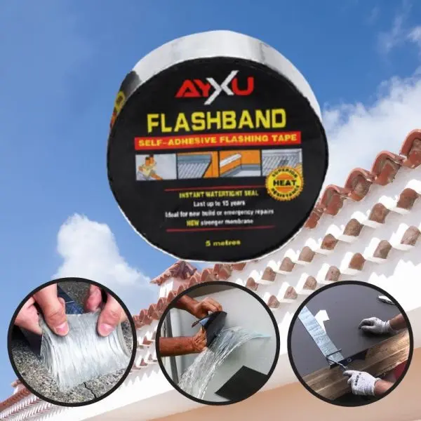 Watertight Flashband Self Adhesive Flashing Tape 5 Meter Waterproofing Strip | Strong Adhesive Water Leakage Seal Tape - Image 3
