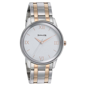 Wedding Edition - White Dial Bimetal Strap Watch