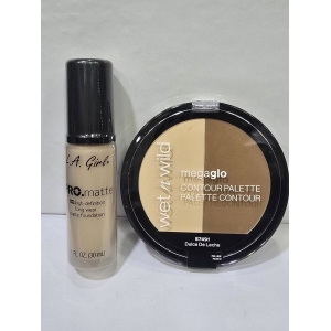 Wet n Wild Contour Palette & L. A. Girl Matte Foundation
