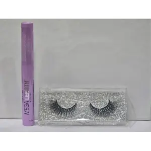 Wet n Wild Mega Length Maskara & Mink Hair Eye lashes set by Genuine Collection