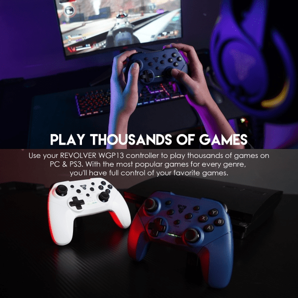 WGP13 2.4G Wireless Gamepad For Windows PC/PS3 Android Tv Box With Turbo Vibration Control Joystick - Image 3