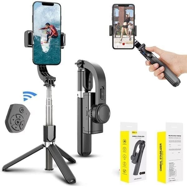 WH-11 Gimbal Stabilizer Handheld Selfie Stick Tripod For Smartphone Anti-shake Live Streaming Video Shooting - Image 3
