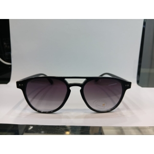 Black Round Unisex Sunglasses P472GY1V