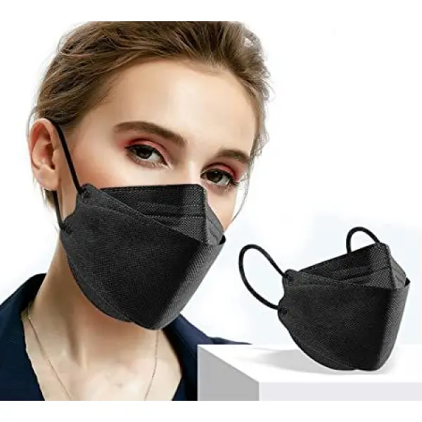 White/Black Kf94 Korean Mask Of 10 Pcs - Image 2