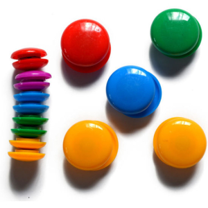 White Board Magnets/ Fridge Magnets- A set of 12 colourful Magnets By Mitrata