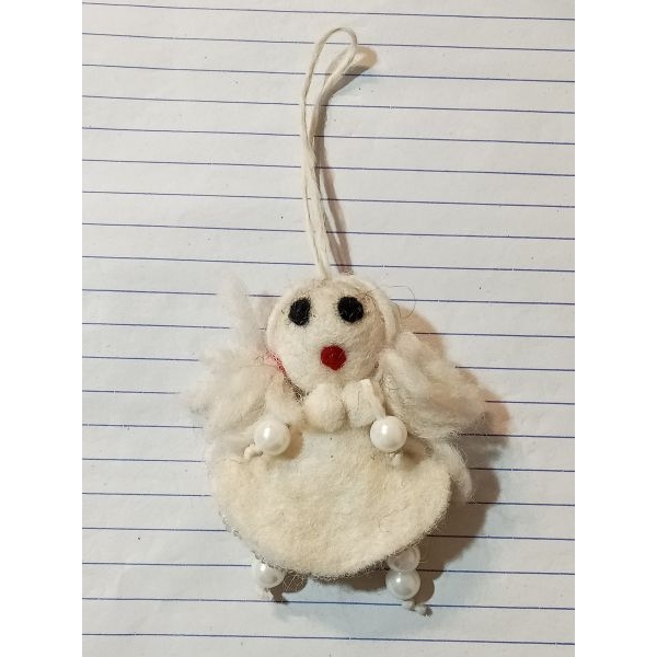 White Color Felt Decoration | Hand-felted | Handmade in Nepal | Light Weight | Eco-friendly - Image 5