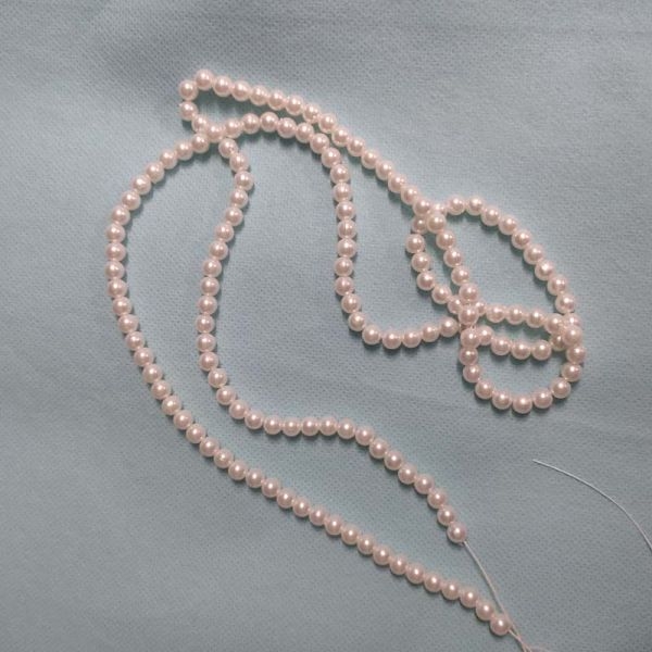 White Moti Mala For Diy Braclet And Craft - Image 3