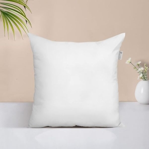White Plain Fiber Cushion 40 X 40 Cm Plain Color Cushion Home Decorative Pillow Soft Polyester Fiber Filling