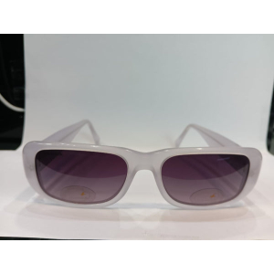 White Rectangle Unisex Sunglasses P478GY3PV