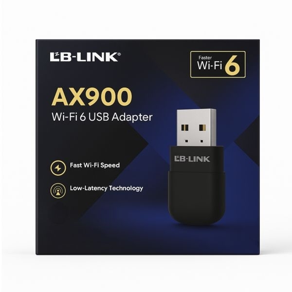 Wi-Fi 6 AX900 USB Adapter – High-Speed Dual Band Wireless Receiver for PC & Laptop - Image 2