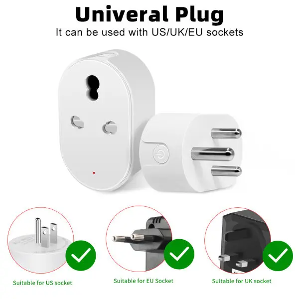 WiFi Smart Plug 10A / 16A with Google Assistant & Amazon Alexa | Remote Control | Timer Function | Smart Home Socket | Sasvat Biz - Image 3