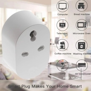 WiFi Smart Plug 10A / 16A with Google Assistant & Amazon Alexa | Remote Control | Timer Function | Smart Home Socket | Sasvat Biz