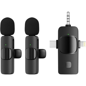 Wireless  lavalier Microphone 3 in 1