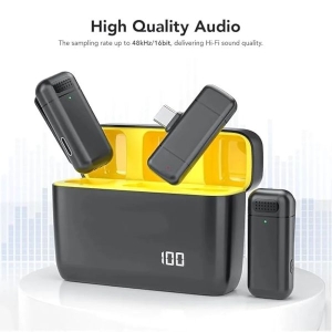 Wireless Microphone with Charging Case – Plug & Play