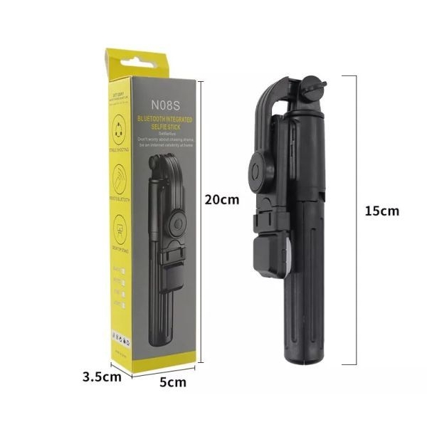 With Light And Without Light Adjustable Multifunctional Selfie Stick For Mobile & GoPro With Bluetooth Remote - Image 3