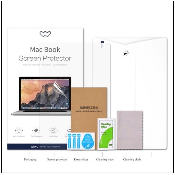 Wiwu Laptop Screen Protector Film For Macbook 12 Retina Anti-Scratch Hd Notebook Monitor Film With 0.13 - Image 6