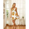 Women Nightgown Print Nightshirt Tank Sleep Dress Sleepwear With G string panty Free Size