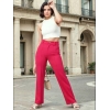 Women Regular Fit Pink Viscose Rayon Trousers Formal Flattering Comfort for office Women girls Jeans