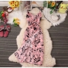 Women's Long Dress with Stripes Wear