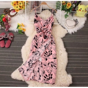 Women's Long Dress with Stripes Wear