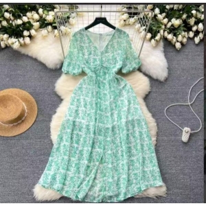 Women's Wear Long Chiffon Dresses Available In Different Colours