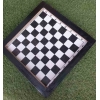 Wooden 18 Inch Chess and Lundo Board / Ludo and Chess Dual Wooden Board And Ludo and Chess Goti Combo Set By Mitrata