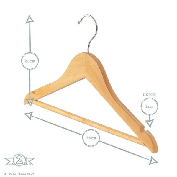 Wooden Clothes Hanger For Unisex Hanger For hanging Coat Jacket Pant - Image 5